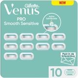 Gillette - Venus Deluxe Smooth Sensitive - Navulmesjes - 10 Stuks