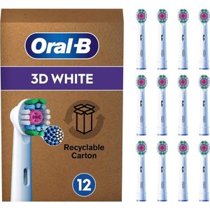 Oral-B Pro 3D White Tandenborstel Borstels, 12 Stuks, Geschikt Voor Een Brievenbus