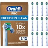 Oral-B Precision Clean Pro - Opzetborstels met CleanMaximiser Technologie - 12 Stuks - Brievenbusverpakking
