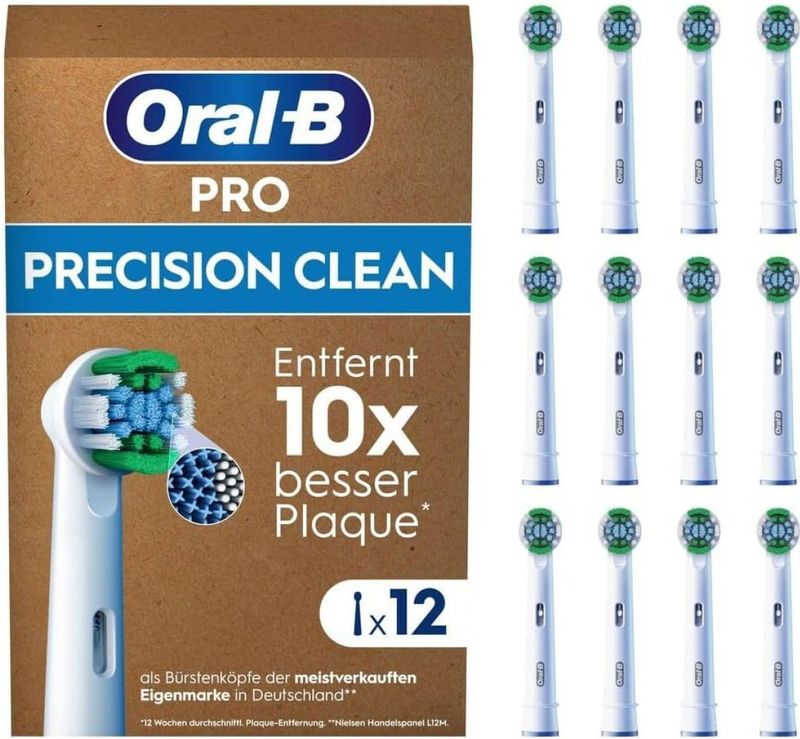 Oral-B Precision Clean Pro - Opzetborstels met CleanMaximiser Technologie - 12 Stuks - Brievenbusverpakking