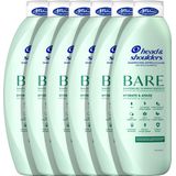 6x Head & Shoulders Shampoo Bare Hydrateert & Verzacht 400 ml