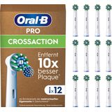 Oral-B Pro Cross Action - Opzetborstels - Met CleanMaximiser Technologie - 12 Stuks
