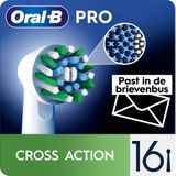 Oral-B Pro Cross Action - Opzetborstels - Met CleanMaximiser Technologie - 16 Stuks - Brievenbusverpakking