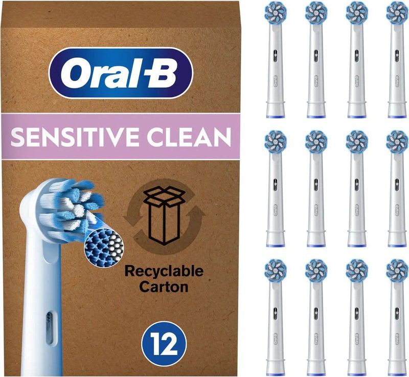 Oral-B Sensitive Clean Pro - Opzetborstels - 12 stuks