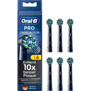 Oral-B PRO Opzetborstels CrossAction Zwar - 6 Stuks