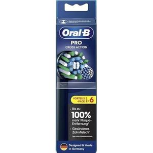 Oral-B PRO Opzetborstels CrossAction Zwar - 6 Stuks