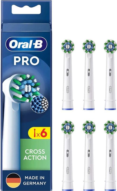 Oral-B Pro Cross Action Opzetborstels, Set Van 6