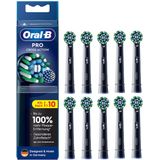 Oral-B Pro Cross Action Opzetborstels Zwart 10 stuks