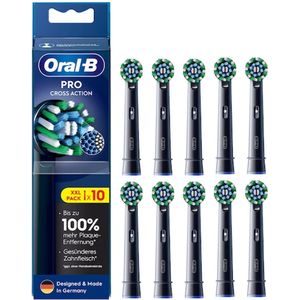 Oral-B Pro Cross Action Opzetborstels Zwart 10 stuks