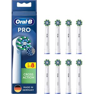 Oral-B - Cross Action - Opzetborstels - Wit - Unieke Borstelharen