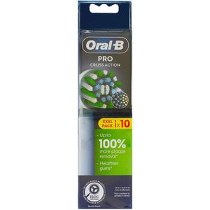 Oral B PRO Cross Action Opzetborstels Wit | 10 stuks