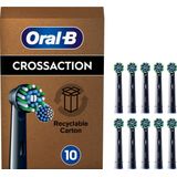 Oral-B Pro Cross Action Opzetborstels, Zwart, Verpakking Van 10 Stuks, Past In Brievenbus