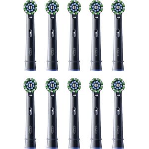 Oral-B Cross Action Pro - Opzetborstels Zwart - Met CleanMaximiser Technologie - 10 Stuks - Brievenbusverpakking
