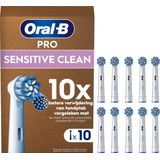 Oral-B Sensitive Clean Pro - Opzetborstels - 10 stuks - Brievenbusverpakking