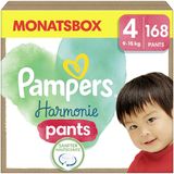 Pampers Harmonie Pants Maat 4 - 168 Luierbroekjes - 9kg tot 15kg - Maandbox