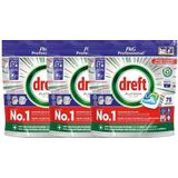3x Dreft Platinum All In One Vaatwastabletten Regular 75 stuks