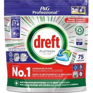 Dreft - Platinum - Vaatwascapsules - 75 Afwasbeurten
