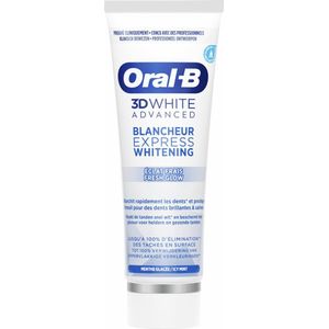 Oral-B Tandpasta 3DWhite Advanced Express Whitening Fresh Glow 75 ml