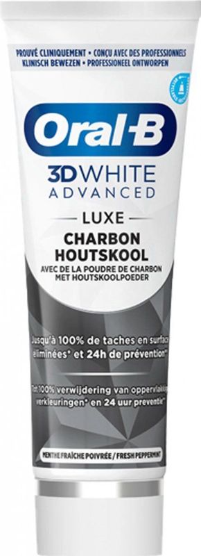 ORAL-B 3D WHITE WHITENING THERAPY CHARCOAL 75ML