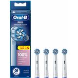 6x Oral-B Opzetborstels Sensitive Clean Wit 4 stuks