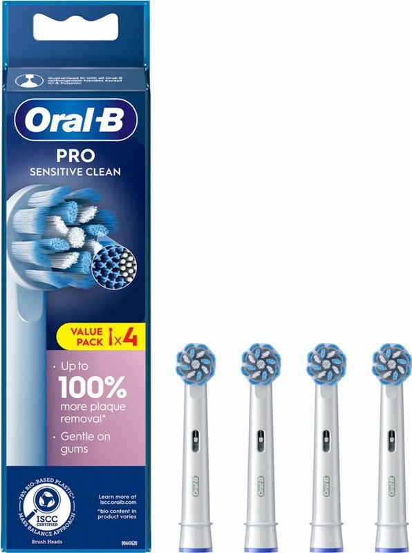 Oral-B Opzetborstels Sensitive Clean Wit 4 stuks
