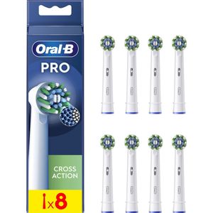 Oral-B Cross Action Pro - Opzetborstels - Met CleanMaximiser Technologie - 8 Stuks