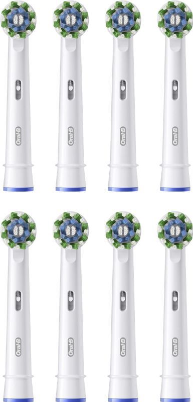 Oral-B Cross Action Pro - Opzetborstels - Met CleanMaximiser Technologie - 8 Stuks