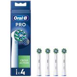 Oral-B Cross Action Pro - Opzetborstels - Met CleanMaximiser Technologie - 4 Stuks