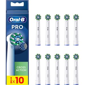 Oral-B Cross Action Pro - Opzetborstels - Met CleanMaximiser Technologie - 10 Stuks - Elektrische Tandenborstel Compatibel