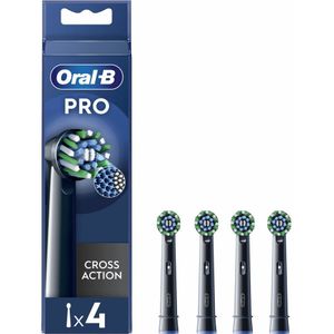 6x Oral-B Opzetborstels Pro Cross Action Zwart 4 stuks