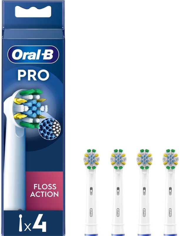 Oral-B Opzetborstels FlossAction Wit - 6 x 4 stuks - Voordeelverpakking