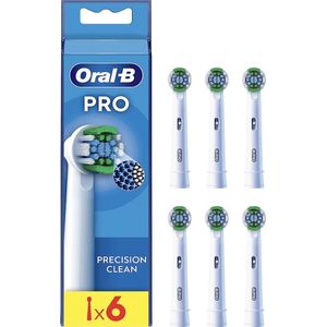 Oral-B Pro - Precision Clean - Opzetborstels met CleanMaximiser Technologie - 6 Stuks - Brievenbusverpakking