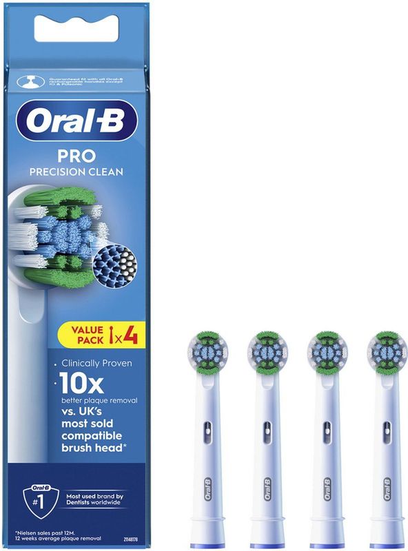 Oral B - Pro Precision Clean - Opzetborstels - 4 Stuks