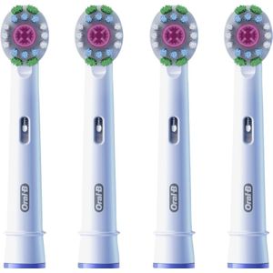 Oral-B 3D White Pro - Opzetborstels met CleanMaximiser Technologie - 4 Stuks