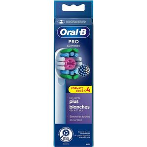 Oral-B 3D White Pro - Opzetborstels 4 Stuks