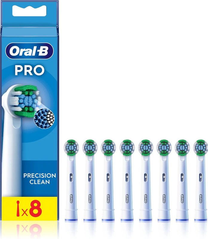 Oral-B - Precision Clean Pro Opzetborstels - 8 Stuks