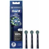Oral-B Pro Cross Action zwarte opzetborstels - 3 stuks