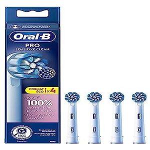 Oral-B Pro Sensitive Clean Opzetborstels voor elektrische tandenborstels, 4 stuks