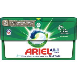 Ariel - All in 1 - Wasmiddel - Pods - Original - 4 x 33 Wasbeurten - Voordeelverpakking