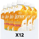 Lenor - Wasverzachter - Orchidee & Vanilla - 37 Wasbeurten - 12 x 925 ml - Voordeelverpakking