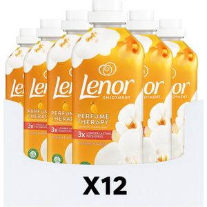 Lenor - Wasverzachter - Orchidee & Vanilla - 37 Wasbeurten - 12 x 925 ml - Voordeelverpakking
