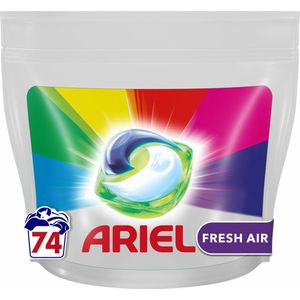 Ariel All-in-1 Pods Wasmiddelcapsules Color Clean & Fresh Air 74 stuks