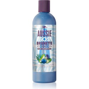 Aussie Brunette Blue Shampoo Hydraterende Shampoo voor donker haar 290 ml