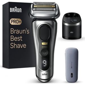 Braun Series 9 Pro+ 9577cc - Scheerapparaat - SmartCare Center - PowerCase - Wet & Dry - Zilver
