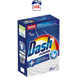 Dash Power Wit Waspoeder Voordeelverpakking 108 Wasbeurten