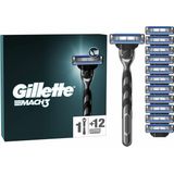 Gillette - Mach3 - Scheermes - 1 Handvat + 12 Mesjes