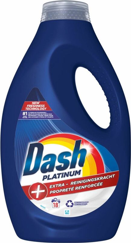Dash - Vloeibaar Wasmiddel Platinum - 18 Wasbeurten - 810 ml