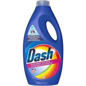 Dash - Stralende Kleuren - Vloeibaar Wasmiddel - Gekleurde Was - 32 Wasbeurten