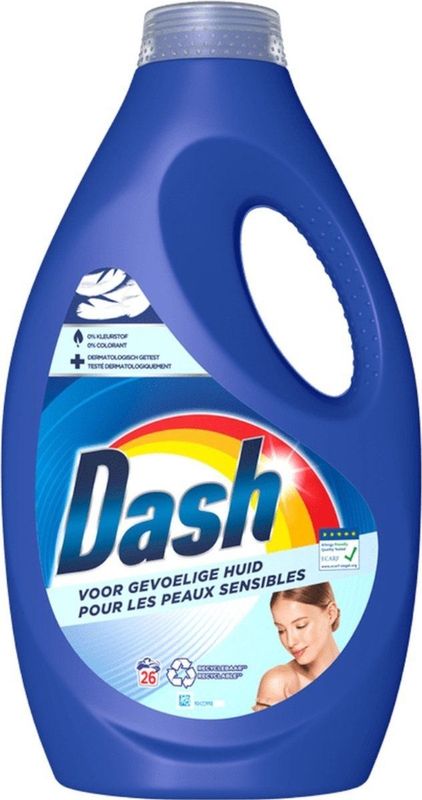 Dash - Vloeibaar Wasmiddel - Sensitive - 1170 ml - 26 Wasbeurten