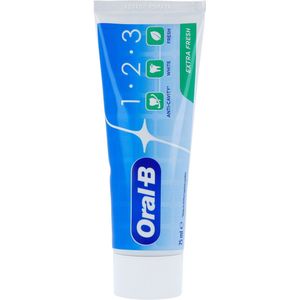 Oral-B 1-2-3 Extra Fresh - Tandpasta - Geschikt voor het hele gezin - Bevat fluoride